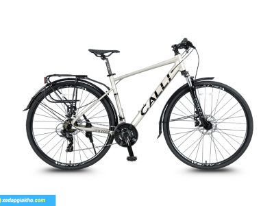 Xe Đạp Hybrid Calli H2000 - Khung Nhôm, Shimano 6 Xe Đạp Hybrid CALLI H2000 Shimano Màu Xám