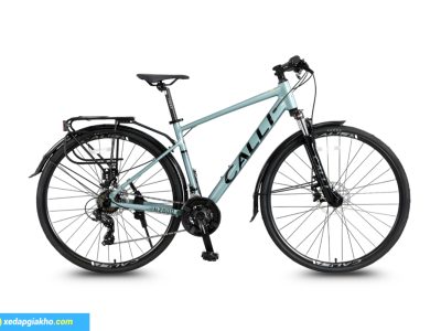 Xe Đạp Hybrid Calli H2000 - Khung Nhôm, Shimano 9 Xe Đạp Hybrid CALLI H2000 Shimano Màu Xanh