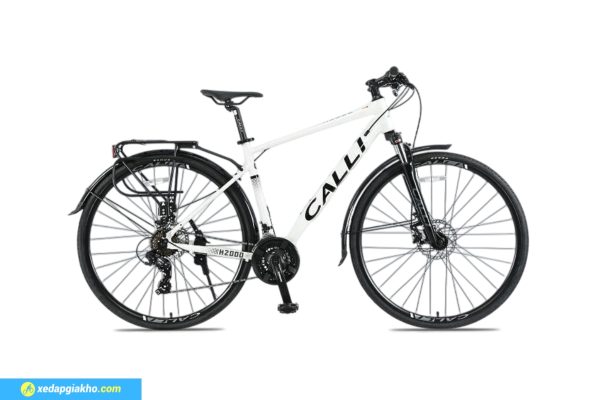 Xe Đạp Hybrid Calli H2000 Màu Trắng