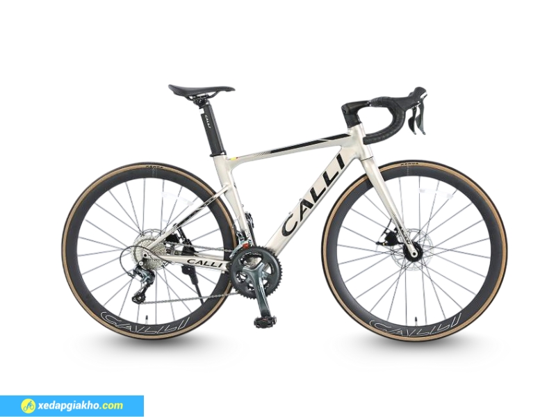Xe Đạp Đua Calli Premium S - Khung Nhôm, Shimano Tiagra 4700 10 Xe đạp Calli Premium S màu bạc thời thượng, tinh tế