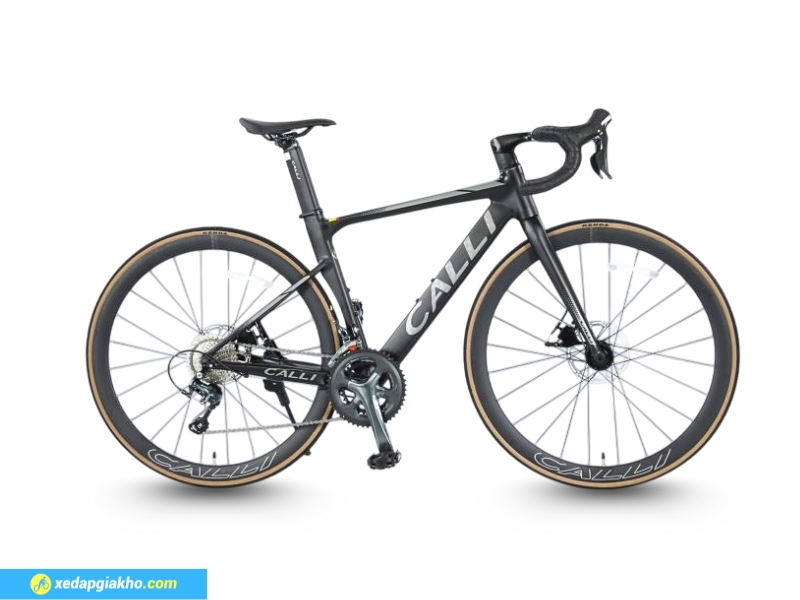 Xe Đạp Đua Calli Premium S - Khung Nhôm, Shimano Tiagra 4700 12 Xe đạp Calli Premium S màu xám cứng cói, nam tính