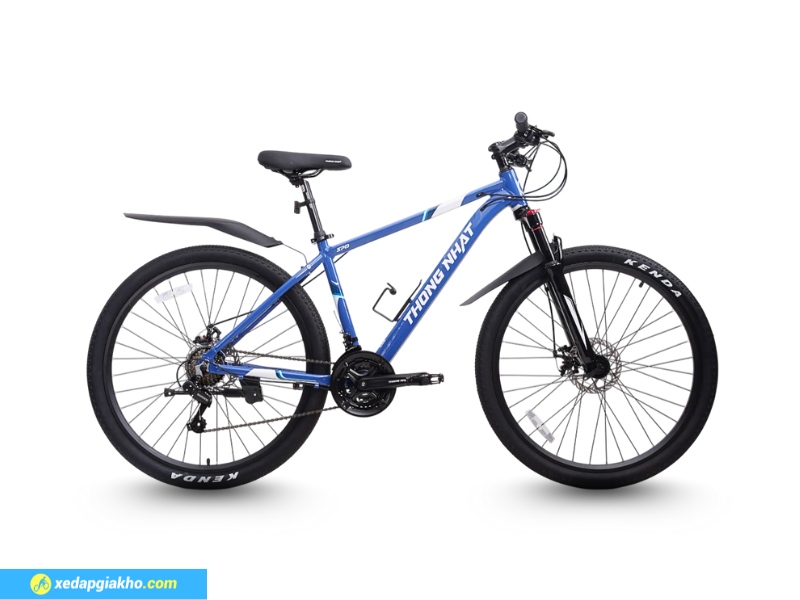 Xe Đạp Thể Thao Thống Nhất SPD V5 - Khung Nhôm, Shimano 13 Xe đạp Thống Nhất SPD V5 màu xanh dương năng động, tươi sáng