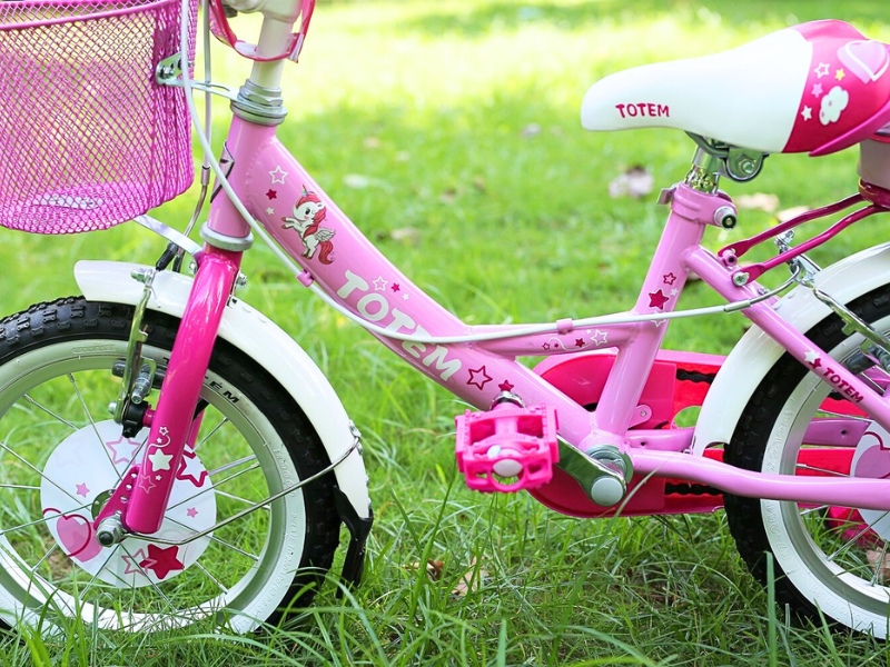 Xe Đạp Totem Của Nước Nào? Bảng Giá Và Những Lưu Ý Khi Mua Cho Bé 2 Xe đạp Totem bé gái được thiết kế đẹp mắt, kèm họa tiết dễ thương