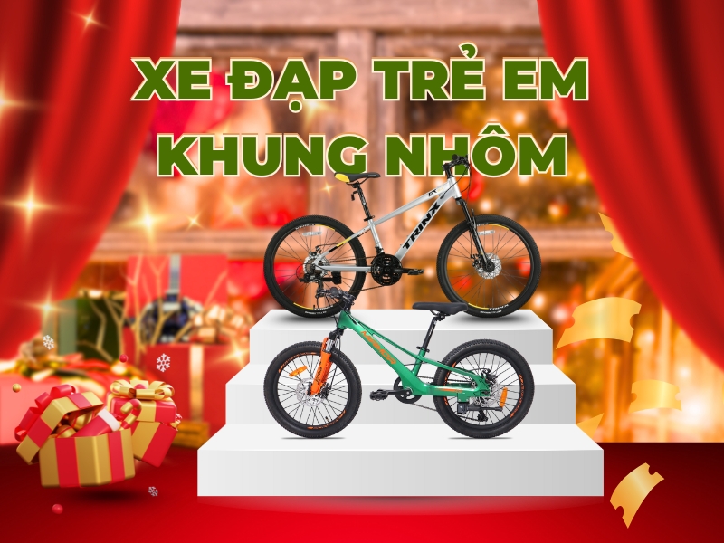 Top Xe Đạp Trẻ Em Khung Nhôm Bền Chắc 1 Xe đạp trẻ em khung nhôm đa dạng mẫu mã, giá thành dễ tiếp cận