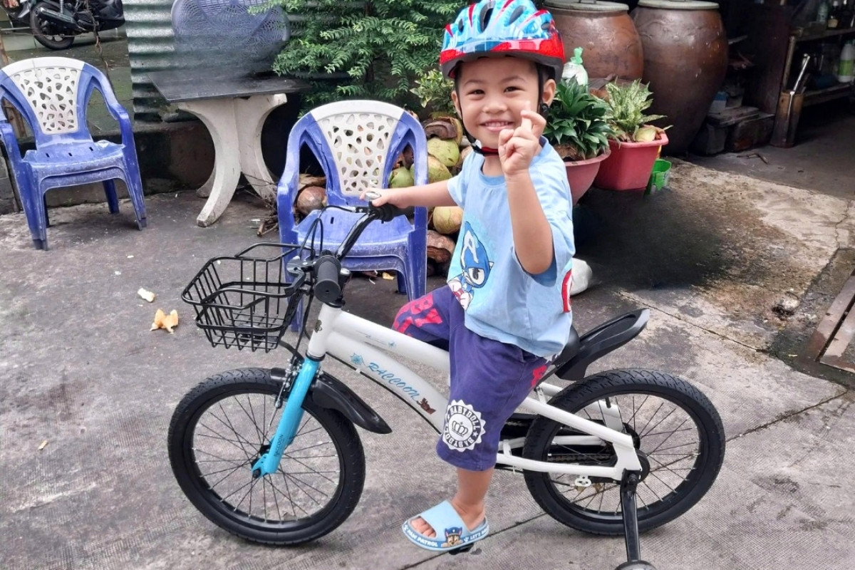 Chọn xe đạp phù hợp giúp đảm bảo an toàn và tăng sự thoải mái cho bé trong quá trình đạp xe