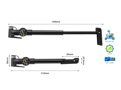 Bơm Xe Đạp Mini Raca