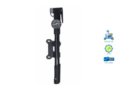 Bơm Xe Đạp Mini Raca - Tích Hợp Đồng Hồ Đo Áp Suất