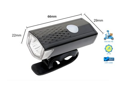 Đèn xe đạp Raca – 300 Lumens, sạc USB