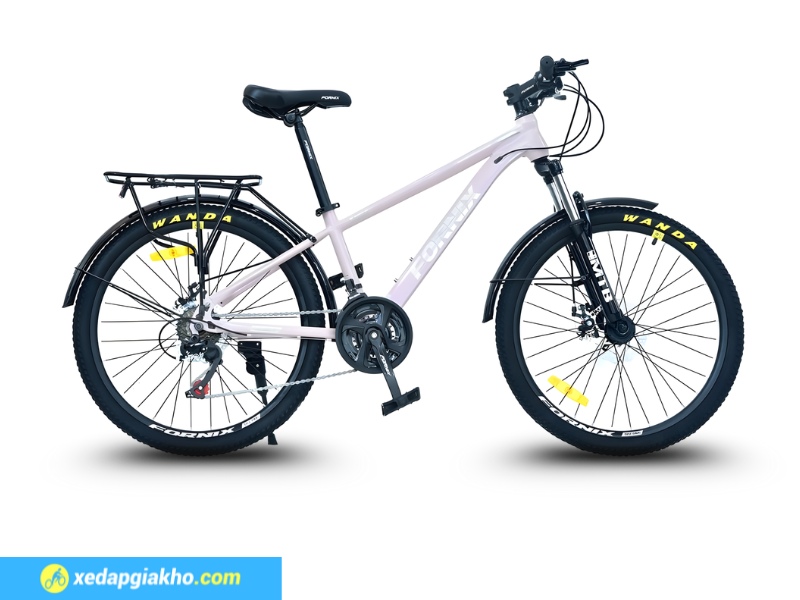 Top 4 Mẫu Xe Đạp Nữ Màu Hồng Hot Và 8 Bí Kíp Chọn Chuẩn 2 Fornix KM24 là mẫu xe đạp nữ màu hồng thể thao, cá tính