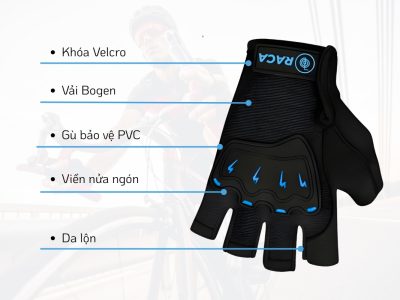 Găng Tay Xe Đạp Raca Z3 - Freesize