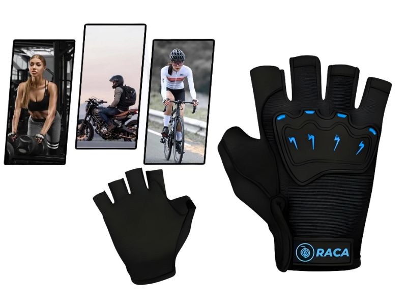 Găng Tay Xe Đạp Raca Z3 - Freesize 12 Găng tay xe đạp thiết kế thể thao, cá tính, phù hợp cho nam và nữ