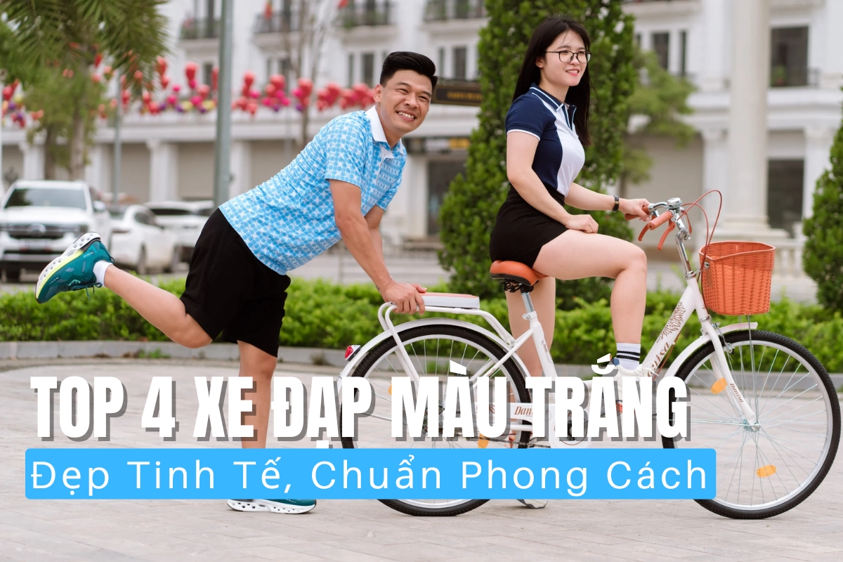 Top 4 Xe Đạp Màu Trắng Đẹp Tinh Tế, Chuẩn Phong Cách