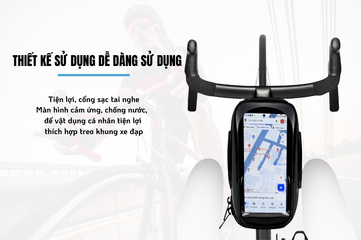 Túi Treo Sườn Xe Đạp Raca S5 - Chống Thấm Nước 6 Túi Treo Sườn Xe Đạp Raca S5 (6)