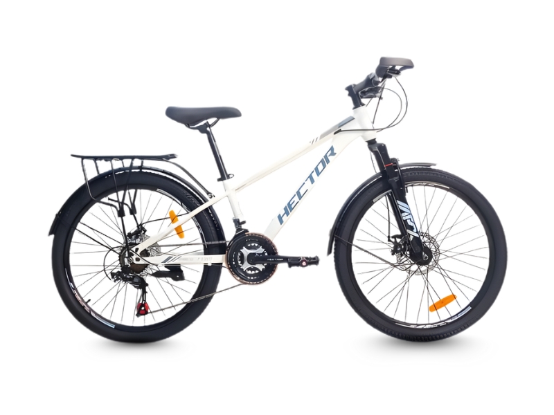 Top 4 Xe Đạp Màu Trắng Đẹp Tinh Tế, Chuẩn Phong Cách 6 Xe đạp địa hình MTB Hector Apollo 2B 26 inch màu trắng sang trọng, đơn giản