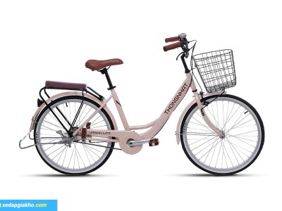 Xe đạp nữ Thống Nhất LD 24 - Màu kem