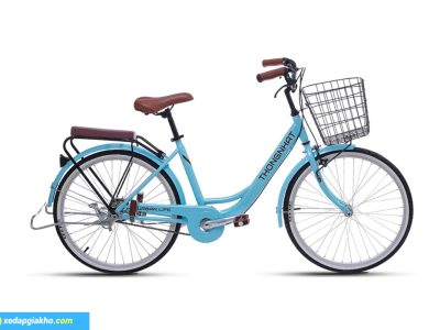 Xe đạp nữ Thống Nhất LD 24 - Màu xanh