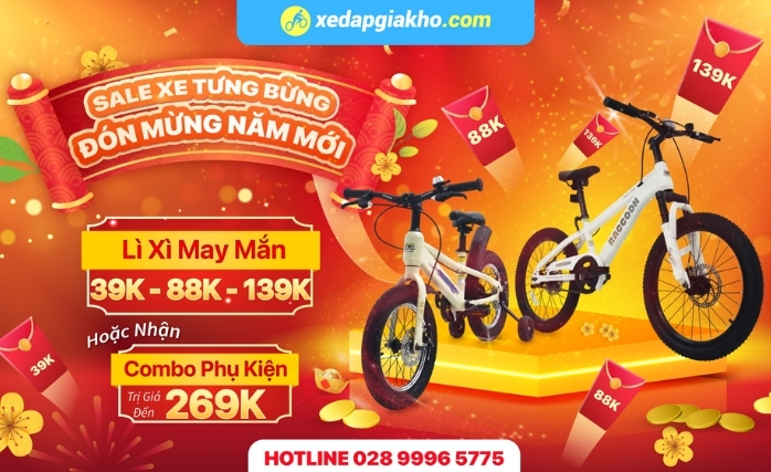 Banner khuyến mãi xe đạp quý 1 2026
