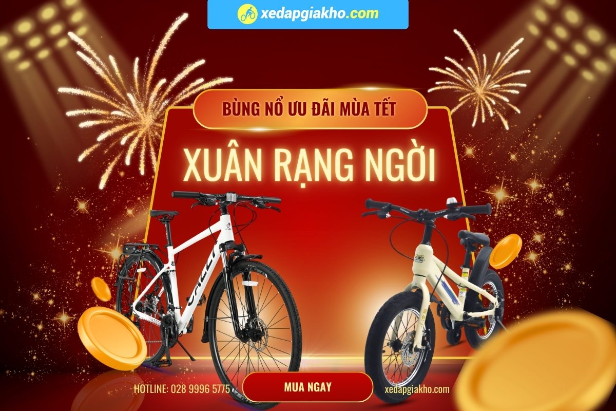 Xe Đạp Giá Kho Chúc Mừng Năm Mới - Khởi Đầu Mới, Tỏa Đam Mê 2 Năm mới Xe Đạp Giá Kho có ngàn deal hời sắm xe