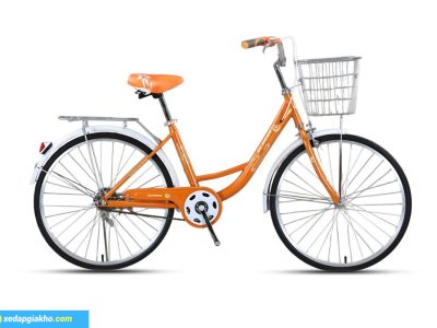 Xe Đạp Phổ Thông Berry 24 inch Màu Cam - Xe Đạp Từ Thiện