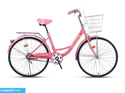 Xe Đạp Phổ Thông Berry 24 inch Màu Hồng - Xe Đạp Từ Thiện