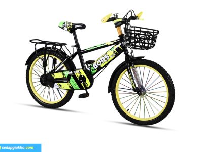 Xe Đạp Trẻ Em Bé Trai Bors 20 Inch 7 Xe Dap Tre Em Be Trai Bors 20 Inch mau Vang