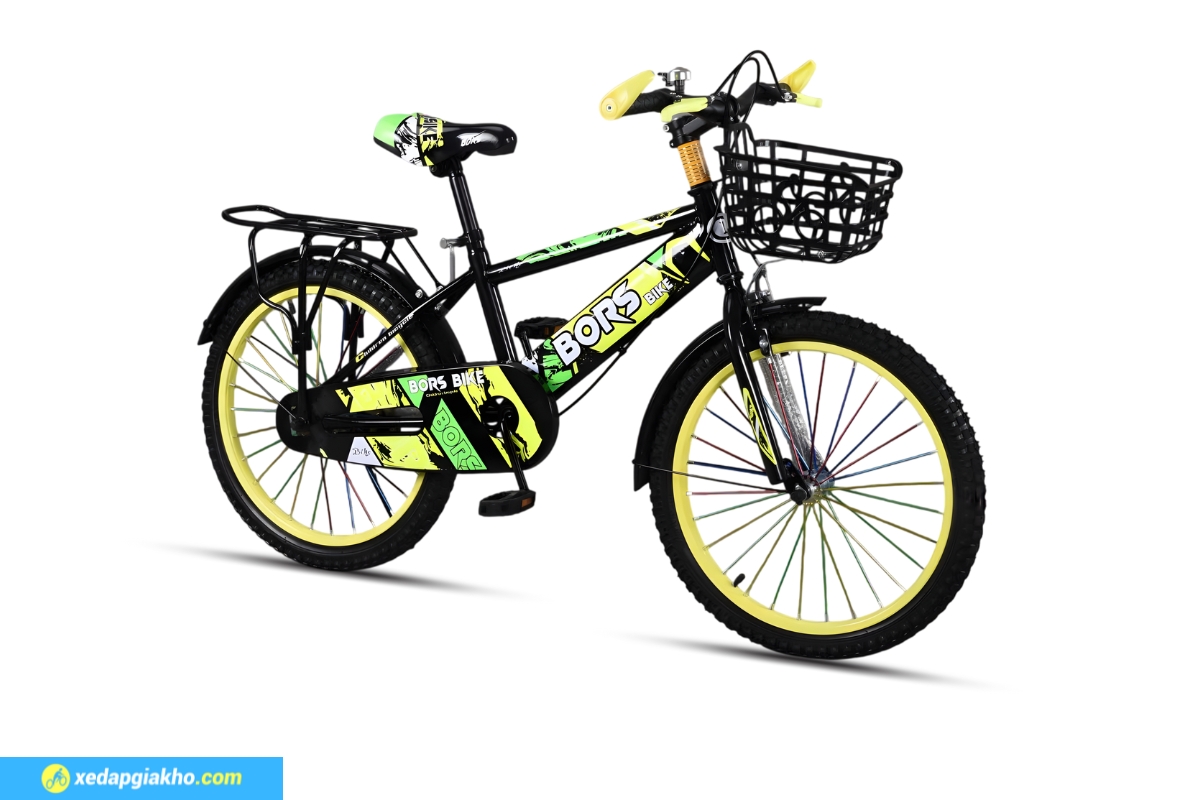 Xe Đạp Trẻ Em Bé Trai Bors 20 Inch 13 Xe Dap Tre Em Be Trai Bors 20 Inch mau Vang