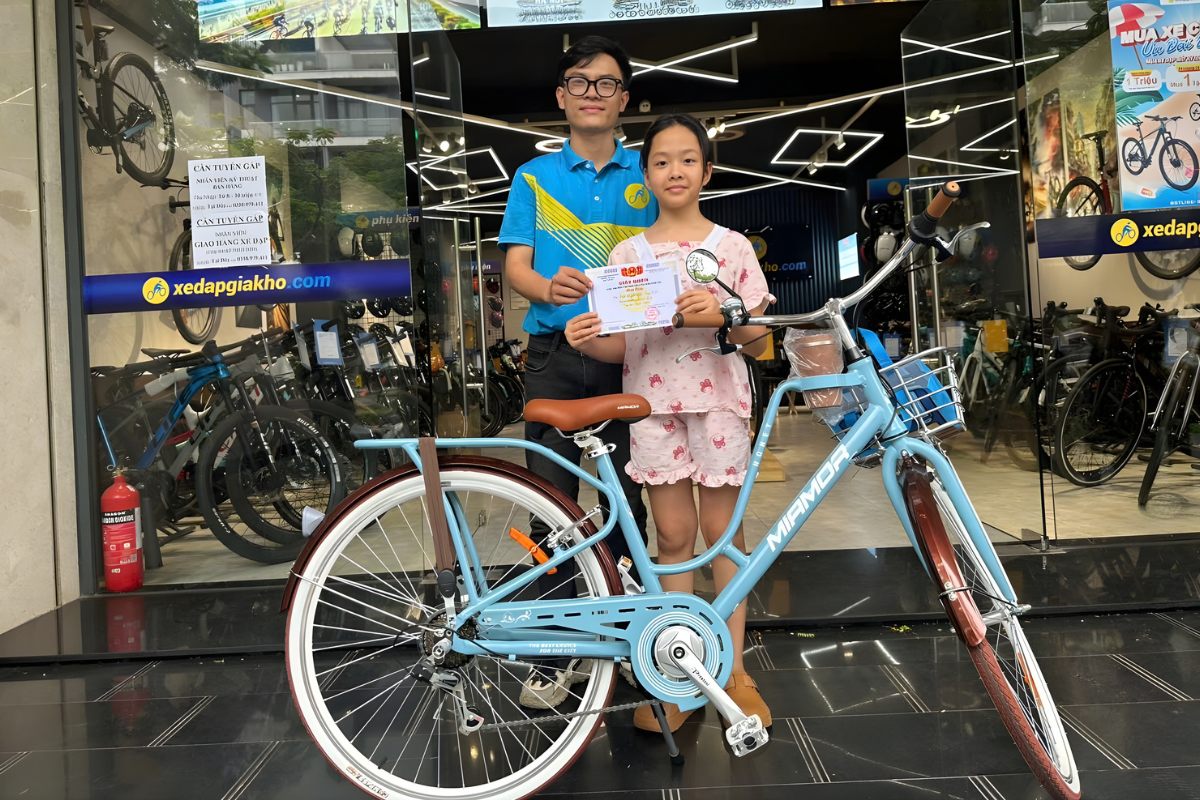 Xe đạp nữ phù hợp cho các bé đi học hoặc sinh viên