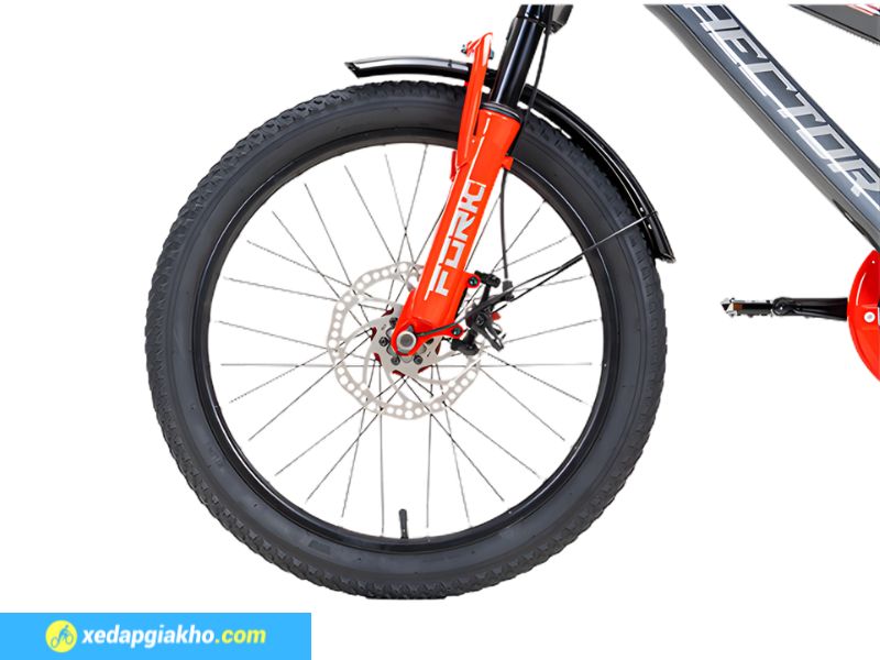 Xe Đạp Địa Hình Trẻ Em Hector Ares 2B 20 inch 13 Hệ thống phanh của xe đạp trẻ em Hector Ares 2B