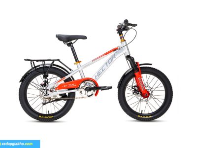 Xe Đạp Địa Hình Trẻ Em Hector Ares 1B 18 Inch Xám Nhạt Đỏ