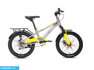 Xe Đạp Địa Hình Trẻ Em Hector Ares 1B 18 Inch Xám Vàng
