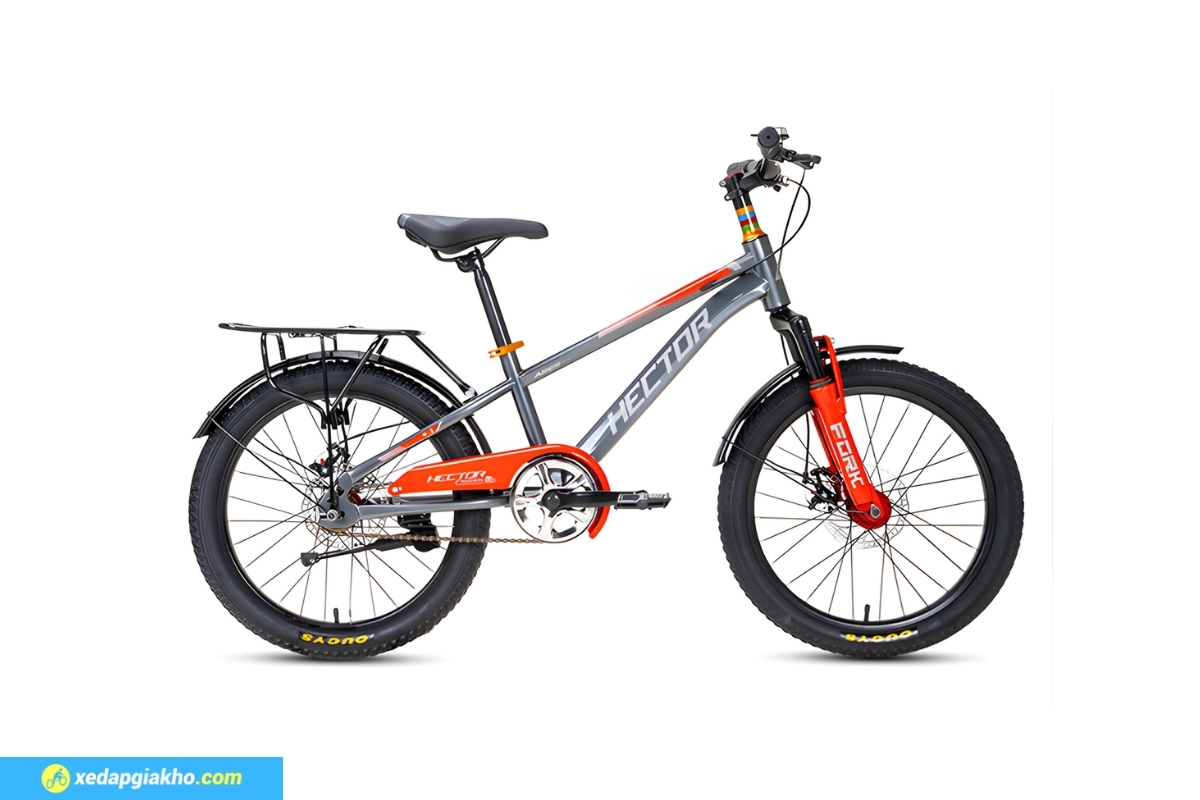 Xe Đạp Địa Hình Trẻ Em Hector Ares 2B 20 inch 5 Xe Đạp Địa Hình Trẻ Em Hector Ares 2B 20 Inch Màu Xám Đậm Đỏ