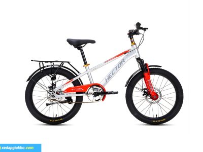 Xe Đạp Địa Hình Trẻ Em Hector Ares 2B 20 inch 8 Xe Đạp Địa Hình Trẻ Em Hector Ares 2B 20 Inch Màu Xám Nhạt Đỏ