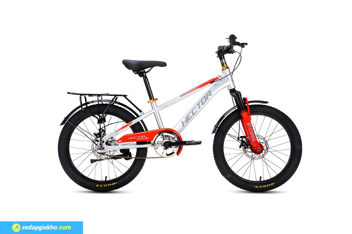 Xe Đạp Địa Hình Trẻ Em Hector Ares 2B 20 inch 4 Xe Đạp Địa Hình Trẻ Em Hector Ares 2B 20 Inch Màu Xám Nhạt Đỏ