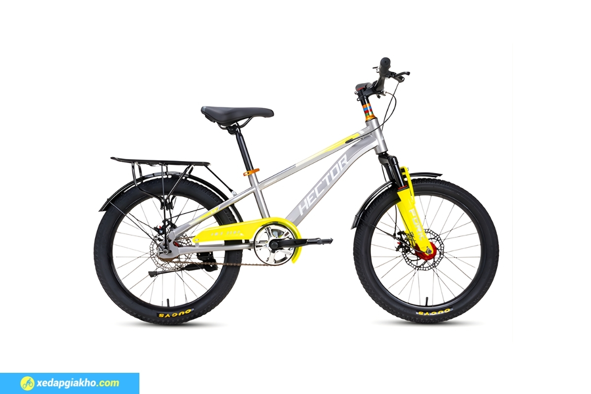 Xe Đạp Địa Hình Trẻ Em Hector Ares 2B 20 inch 3 Xe Đạp Địa Hình Trẻ Em Hector Ares 2B 20 Inch Màu Xám Vàng