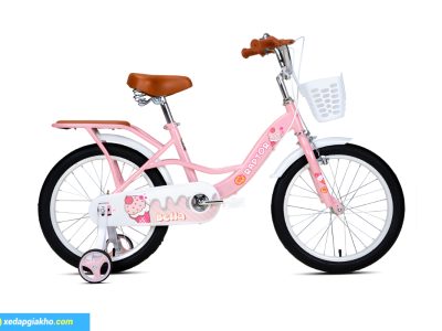 Xe Đạp Trẻ Em Bé Gái Raptor Bella 2 18 Inch Hồng