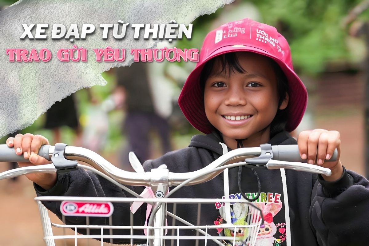 Xe đạp từ thiện lan tỏa yêu thương đến xã hội