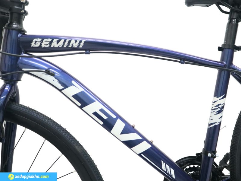 Xe Đạp Đua Levi Gemini - Shimano 12 Khung sườn hợp kim thép cứng cáp, dây âm sườn gọn gàng