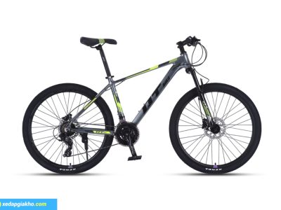 Xe Đạp Địa Hình MTB QT Bike QT690 27.5 Inch - Ghi Xanh Lá