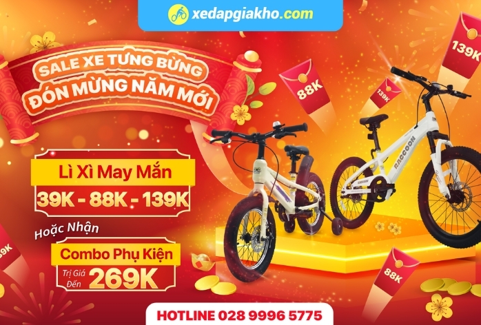 Banner xe đạp khuyến mãi
