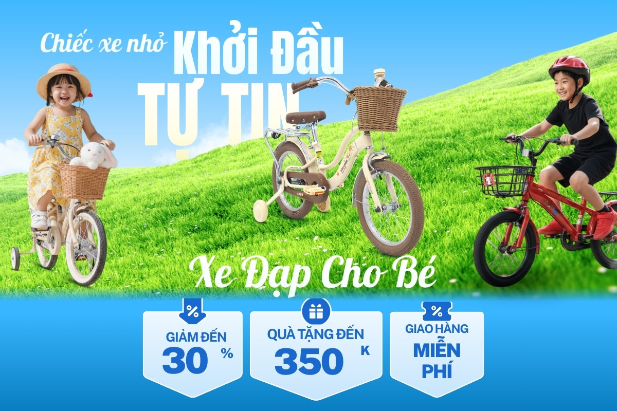 Xe đạp trẻ em, khởi đầu đầy tự tin