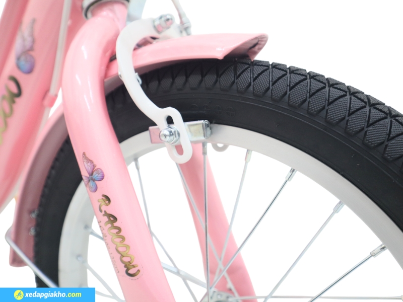 Xe Đạp Trẻ Em Raccoon Nana 14 Inch 6 Hệ thống phanh trước giúp bé dừng xe vô cùng nhẹ nhàng