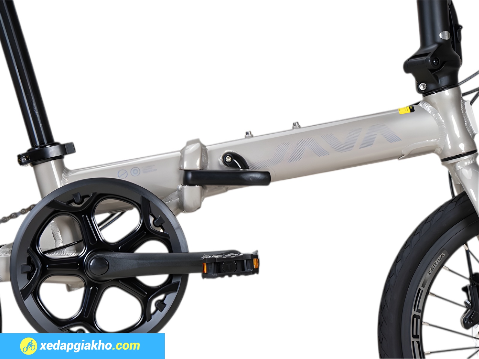 Xe Đạp Gấp Java Volta 7s 16 Inch - Phanh đĩa dầu 9 Khung sườn hợp kim nhôm bền và nhẹ