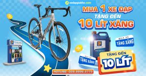 Mua 1 xe đạp tặng đến 10 lít xăng ưu đãi từ Xe Đạp Giá Kho