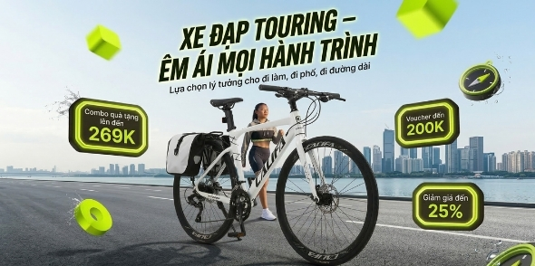 Mua xe đạp touring ưu đãi