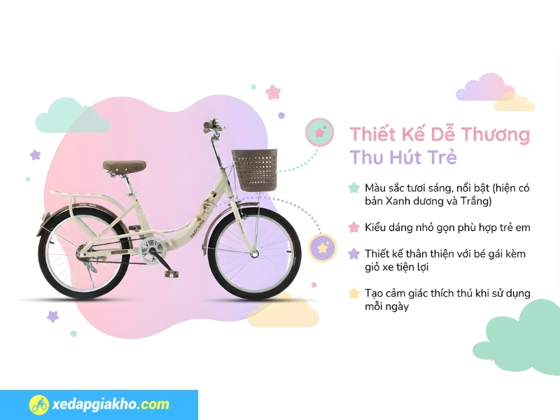 Thiết kế phong cách dễ thương, thu hút các bé từ cái nhìn đầu