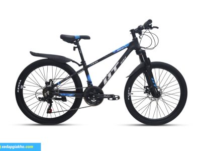 Xe Đạp Địa Hình MTB QT Bike QT640 24 Inch - Đen Xanh Dương