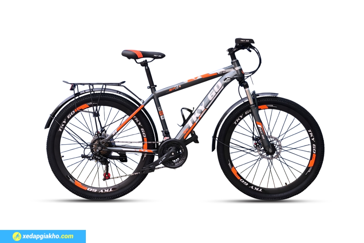 Xe Đạp Thể Thao Tky Go 26 Inch 10 Xe Đạp Thể Thao Tky Go 26 Inch - Ghi Cam