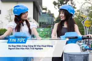 Xe đạp điện công cộng đi vào hoạt động người dân háo hức trải nghiệm