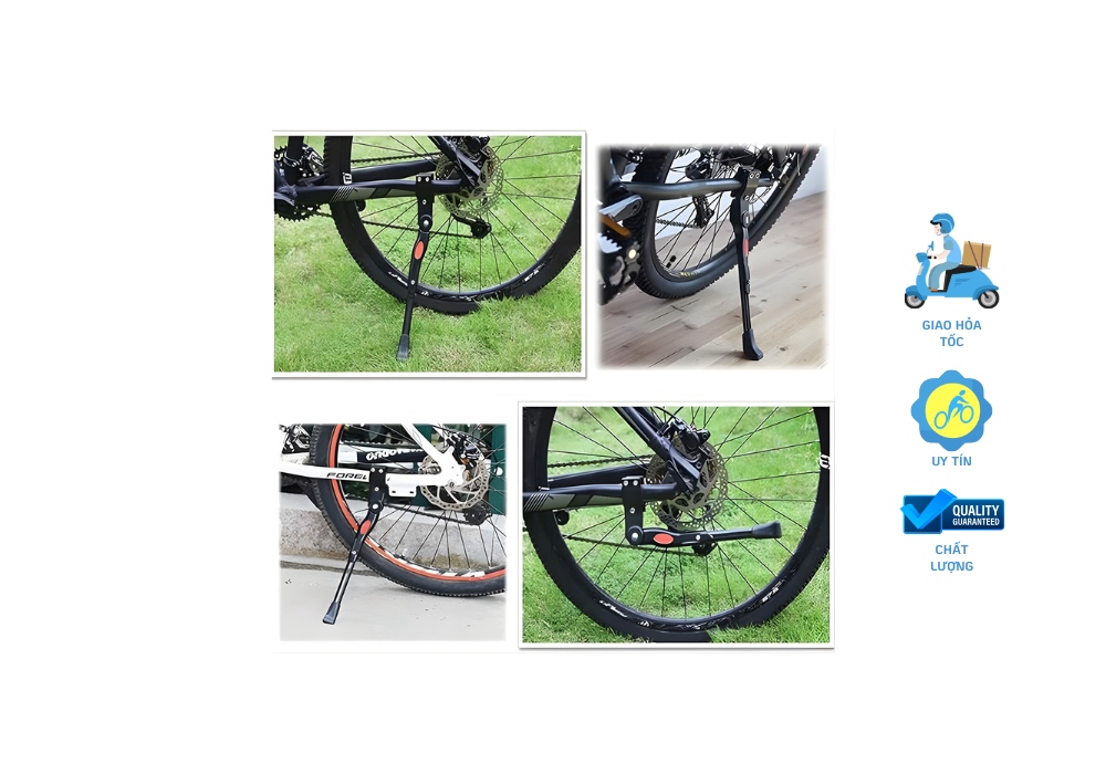 Chân Chống Xe Đạp Raca 4 Chân chống xe đạp Raca phù hợp nhiều dòng xe