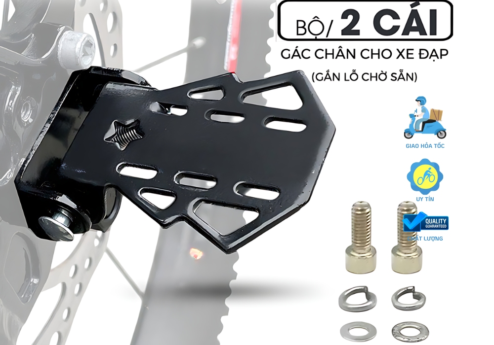 Gác Chân Xe Đạp Gập Gắn Sau 3 Gác chân xe đạp gập gắn sau dễ lắp đặt